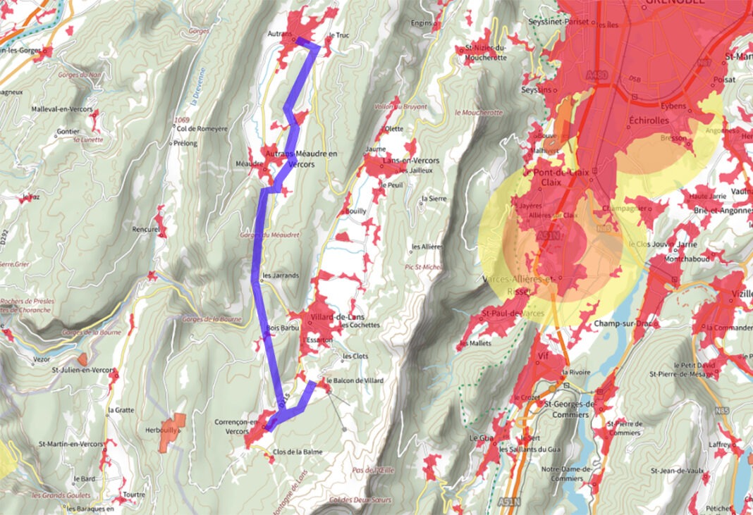 Vercors interdictions de vol en drone près de VillarddeLans en 2024