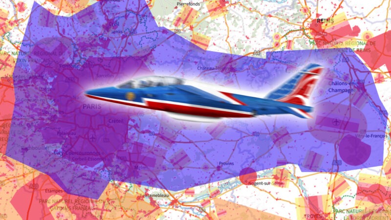 14 juillet 2024 : les interdictions de vol en drone en (très large) région parisienne