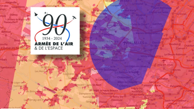 90 ans de l’Armée de l’air et de l’espace : les interdictions de vol en drone fin juin 2024 près de Versailles